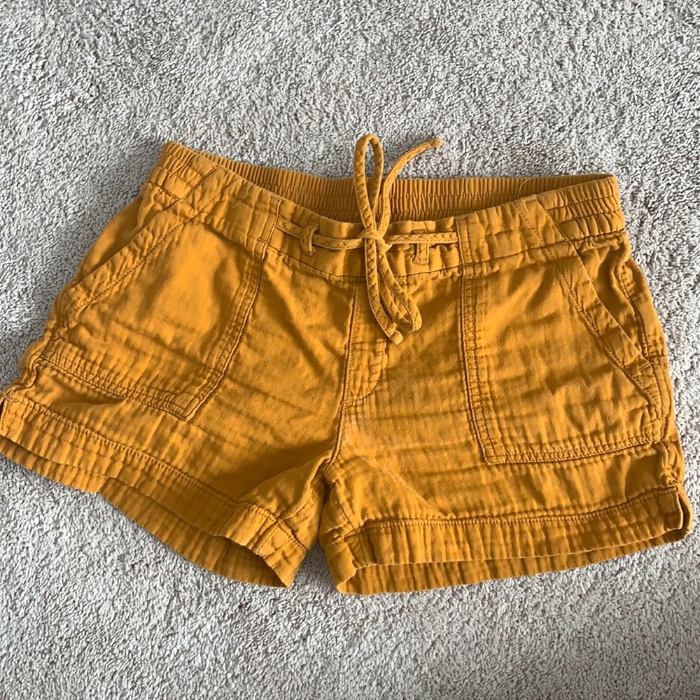 Gold orange shorts